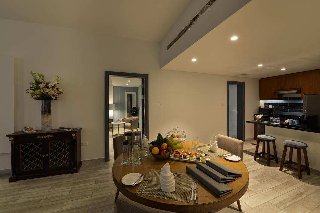 Sealine Beach, A Murwab Resort มีไซอีด ภายนอก รูปภาพ A 3D rendering of a dining room